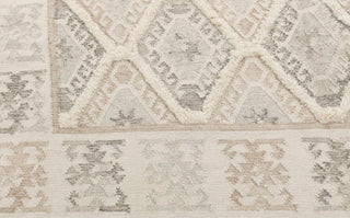 Natural Ivory Wool Moroccan Inspired Rug Hand Woven Bohemian Decor Inspired, Boho Scandinavian Decor-#AS-5