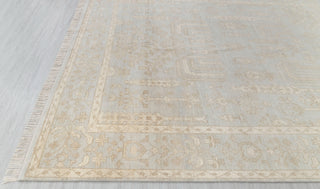 Gray Cream Muted Look Garden Pine Tree Of life Rug Modern Oushak Rug Premium Wool Hand Knotted Turkish Inspired, #2326 Silver Garden