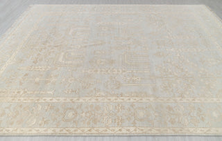 Gray Cream Muted Look Garden Pine Tree Of life Rug Modern Oushak Rug Premium Wool Hand Knotted Turkish Inspired, #2326 Silver Garden
