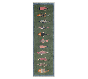 Fish Pattern Runner Rug