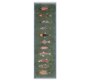 Fish Pattern Runner Rug