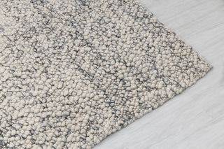 Chunky Felted Soft Wool Rug Ivory Grey Charcoal High Quality Hand Woven Wool Flatweave Rug, Customize in any size-Tn-73F
