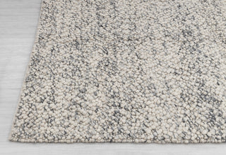 Chunky Felted Soft Wool Rug Ivory Grey Charcoal High Quality Hand Woven Wool Flatweave Rug, Customize in any size-Tn-73F