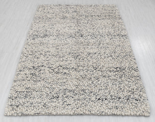 Chunky Felted Soft Wool Rug Ivory Grey Charcoal High Quality Hand Woven Wool Flatweave Rug, Customize in any size-Tn-73F