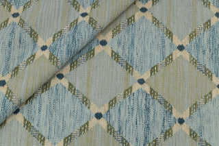 Green Blue Scandinavian Design High Quality Hand Woven Flatweave Kilim Modern Boho Geometric Rug,Customize in Any Size AD-7