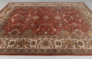9X12 Red Cream Serapi Retro High Quality Hand Knotted 100% Wool Rug, Rug P-2732