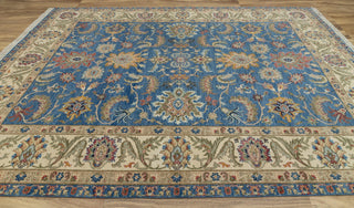 9X12 Rust/Blue Serapi Retro High Quality Hand Knotted 100% Wool Rug, Rug P-2730 (Copy)