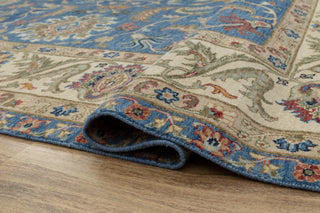 9X12 Rust/Blue Serapi Retro High Quality Hand Knotted 100% Wool Rug, Rug P-2730 (Copy)
