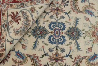 9x12 Ivory with Red Persian Traditional Area Rug Floral Design Rug#2439