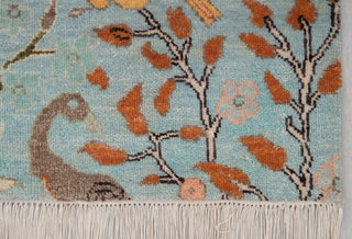 2.6x10 Runner Blue Birds Life Tree Hand Knotted High Quality #JC-6541