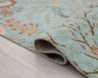 2.6x10 Runner Blue Birds Life Tree Hand Knotted High Quality #JC-6541