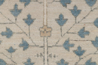Gray Ivory Garden Pine Tree Of life Rug Modern Oushak Rug Premium Wool Hand Knotted Turkish Inspired, #5990
