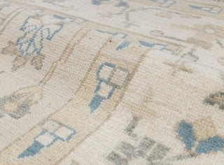 Gray Ivory Garden Pine Tree Of life Rug Modern Oushak Rug Premium Wool Hand Knotted Turkish Inspired, #5990