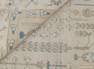 Gray Ivory Garden Pine Tree Of life Rug Modern Oushak Rug Premium Wool Hand Knotted Turkish Inspired, #5990
