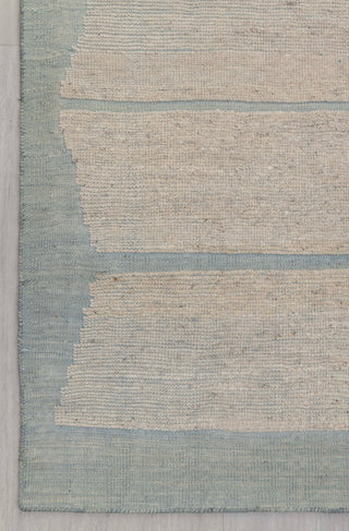Moroccan Cream light blue distressed bohemian rug, No Wool Shedding, MRC-14 - JC-4191