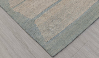Moroccan Cream light blue distressed bohemian rug, No Wool Shedding, MRC-14 - JC-4191
