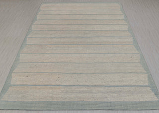 Moroccan Cream light blue distressed bohemian rug, No Wool Shedding, MRC-14 - JC-4191
