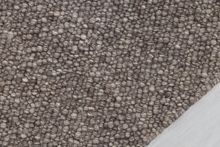 Chocolate Brown Grey Pebble Hand Woven High Quality Chunky Wool Felted Rug TN-80