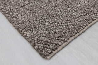 Chocolate Brown Grey Pebble Hand Woven High Quality Chunky Wool Felted Rug TN-80