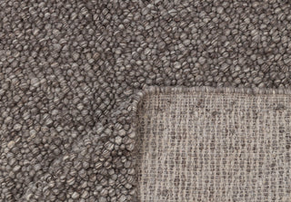 Chocolate Brown Grey Pebble Hand Woven High Quality Chunky Wool Felted Rug TN-80
