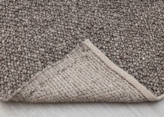 Chocolate Brown Grey Pebble Hand Woven High Quality Chunky Wool Felted Rug TN-80