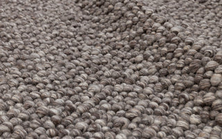 Chocolate Brown Grey Pebble Hand Woven High Quality Chunky Wool Felted Rug TN-80
