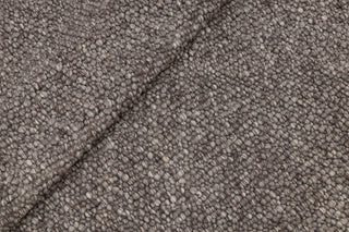 Chocolate Brown Grey Pebble Hand Woven High Quality Chunky Wool Felted Rug TN-80