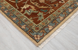 Beige Cream Rust Serapi Persian Retro High Quality Hand Knotted 100% Wool Rug, Rug
