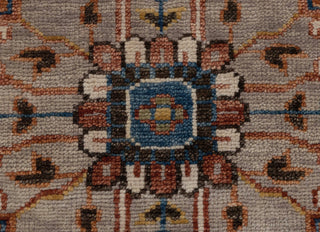 Gray Chocolate Brown Modern Serapi Heriz Style Rug 100% Handknotted Wool Rug