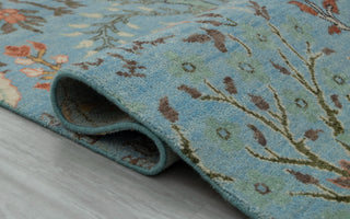 2.6x12 Runner Blue Birds Life Tree Hand Knotted High Quality #JC-5283
