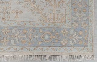 L.Grey Garden Pine Tree Of life Rug Modern Oushak Rug Premium Wool Hand Knotted Turkish Inspired, #2794