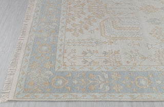 L.Grey Garden Pine Tree Of life Rug Modern Oushak Rug Premium Wool Hand Knotted Turkish Inspired, #2794
