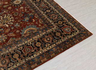 8x9 Red & Navy High Quality Traditional Handknotted Oriental Rug