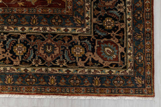 8x9 Red & Navy High Quality Traditional Handknotted Oriental Rug