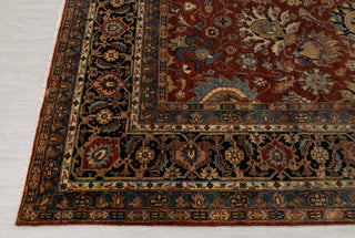8x9 Red & Navy High Quality Traditional Handknotted Oriental Rug