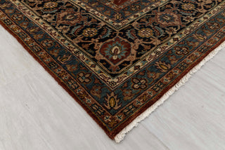 8x9 Red & Navy High Quality Traditional Handknotted Oriental Rug