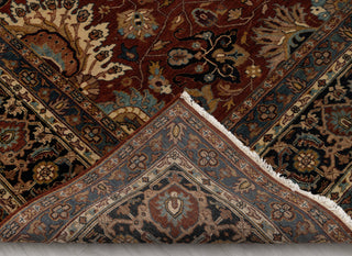 8x9 Red & Navy High Quality Traditional Handknotted Oriental Rug