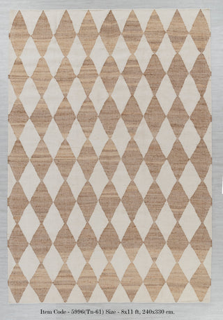 Natural Jute Ivory High Quality Hand Woven Premium Quality Boho Style Rug, Moroccan Nordic Scandinavian Decor Inspired- Tn-61