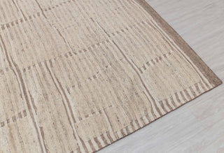 Moroccan Brown Ivory Inspired Rug Soft Wool Beni Ourain Berber Hand Knotted, No Wool Shedding, MRC-17,JC-4663