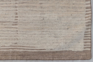 Moroccan Brown Ivory Inspired Rug Soft Wool Beni Ourain Berber Hand Knotted, No Wool Shedding, MRC-17,JC-4663