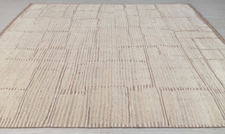 Moroccan Brown Ivory Inspired Rug Soft Wool Beni Ourain Berber Hand Knotted, No Wool Shedding, MRC-17,JC-4663