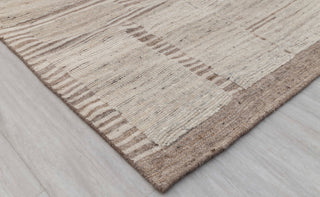 Moroccan Brown Ivory Inspired Rug Soft Wool Beni Ourain Berber Hand Knotted, No Wool Shedding, MRC-17,JC-4663