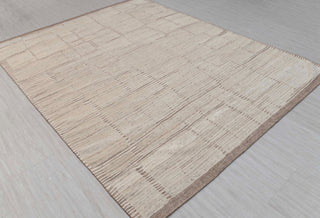 Moroccan Brown Ivory Inspired Rug Soft Wool Beni Ourain Berber Hand Knotted, No Wool Shedding, MRC-17,JC-4663