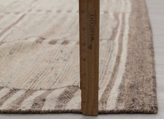 Moroccan Brown Ivory Inspired Rug Soft Wool Beni Ourain Berber Hand Knotted, No Wool Shedding, MRC-17,JC-4663