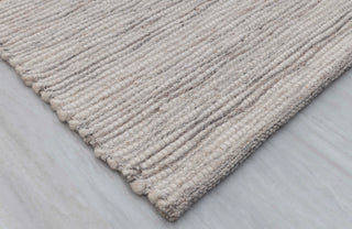Cream Charcoal Grey High Quality Wool Felted Nordic Solid Style Flatweave Rug Customize in any size...TN-88