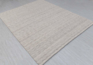 Cream Charcoal Grey High Quality Wool Felted Nordic Solid Style Flatweave Rug Customize in any size...TN-88