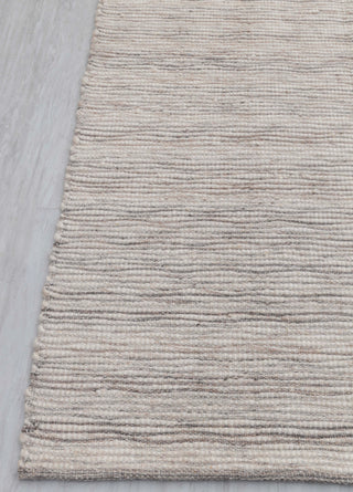 Cream Charcoal Grey High Quality Wool Felted Nordic Solid Style Flatweave Rug Customize in any size...TN-88