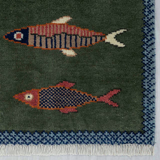5x8 Fish Pattern Runner Rug