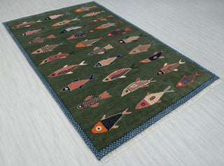 5x8 Fish Pattern Runner Rug