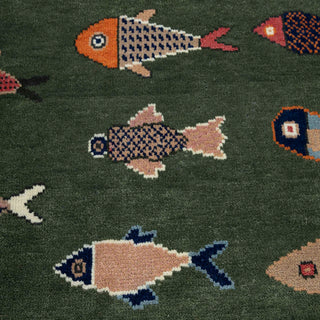 5x8 Fish Pattern Runner Rug